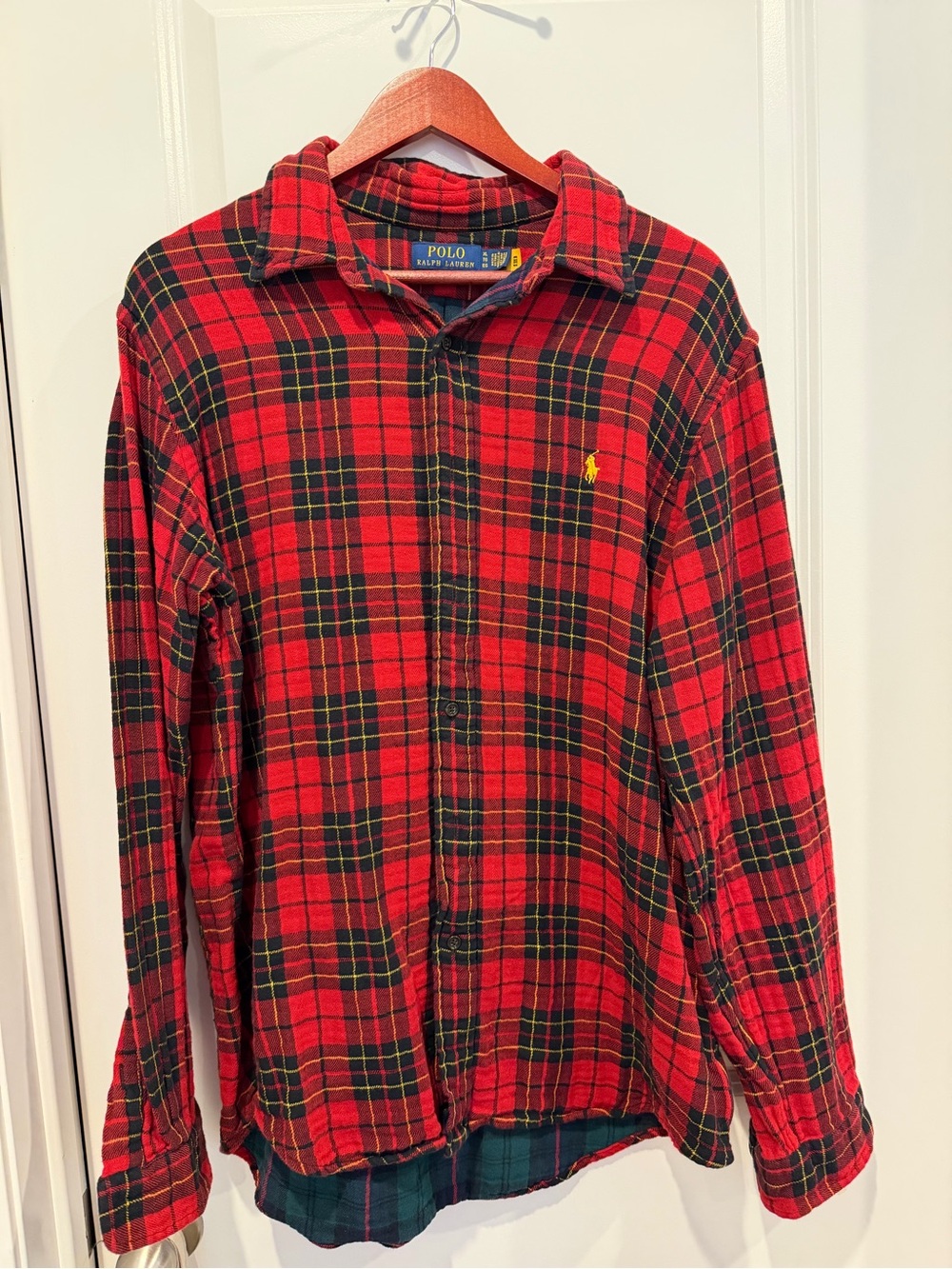 Ralph Lauren Red Plaid Button-Down Flannel
